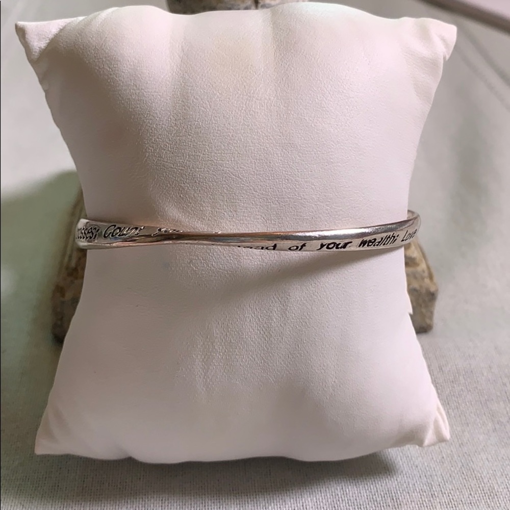 Twisted silver biblical bracelet - Picture 2 of 2